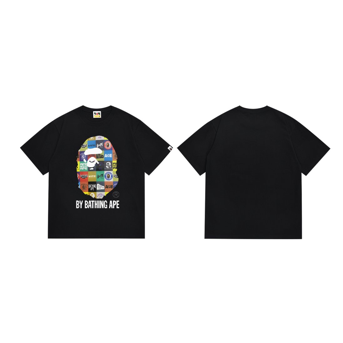 BAPE Multicolor Ape-Head Graphic T-Shirt — front