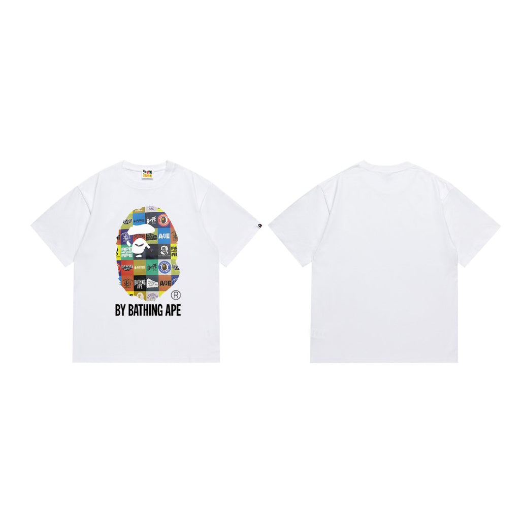 BAPE Multicolor Ape-Head Graphic T-Shirt — front