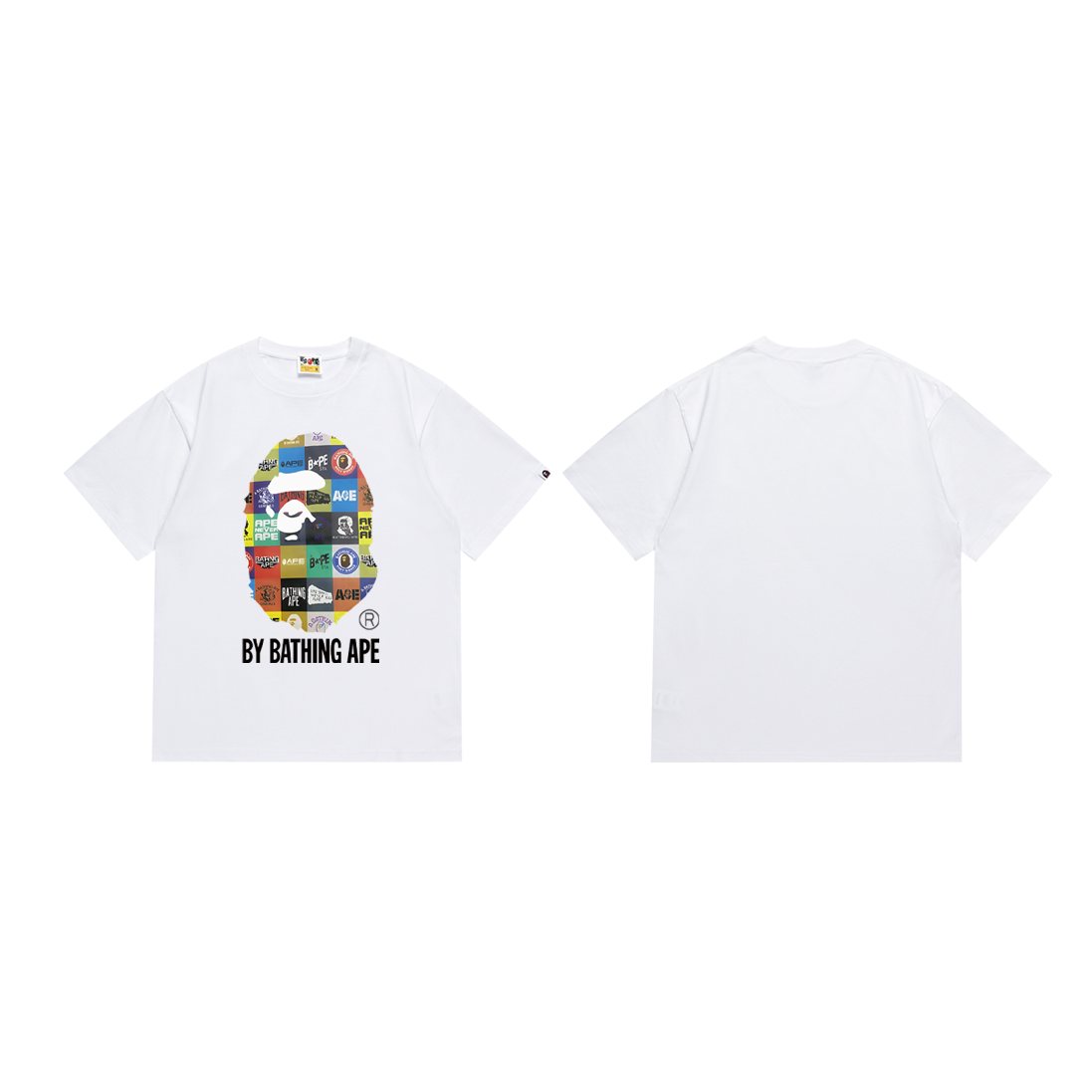 BAPE Multicolor Ape-Head Graphic T-Shirt — front