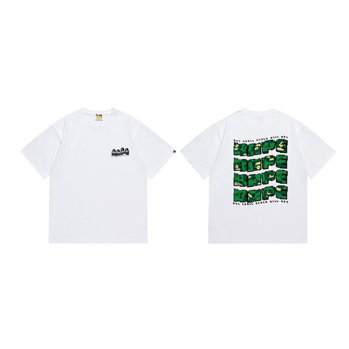 BAPE Ape Head Letter Graphic Short-Sleeve T-Shirt — front