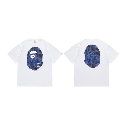 BAPE Blue Camo Ape Head Graphic T-Shirt — comparison