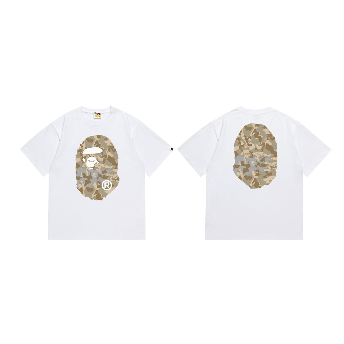 BAPE Camo Ape-Head Graphic T-Shirt — front