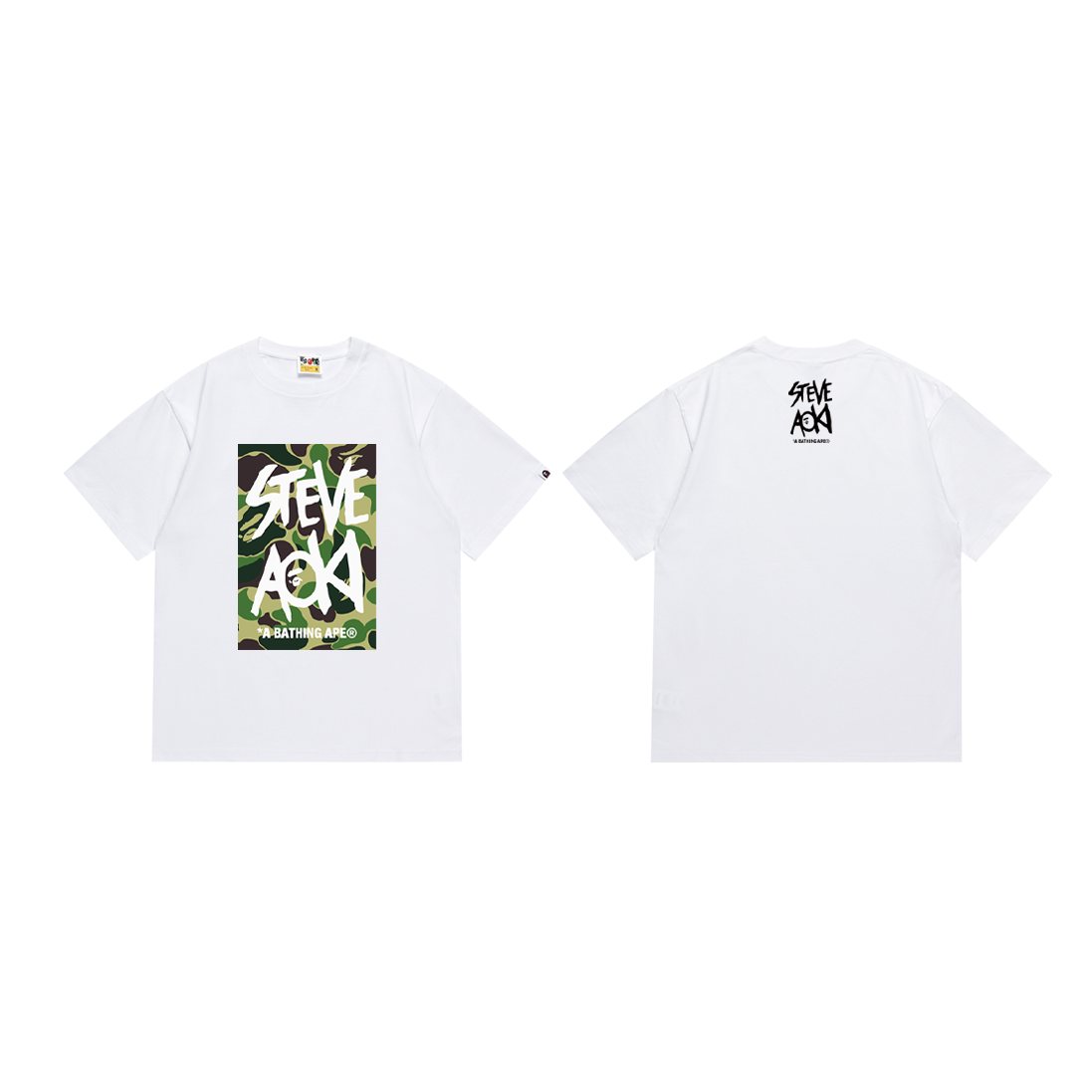 BAPE Steve Aoki Camo Graphic T-Shirt — front