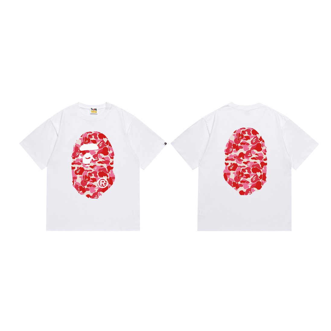 BAPE Camouflage Ape-Head Graphic Short-Sleeve T-Shirt — comparison