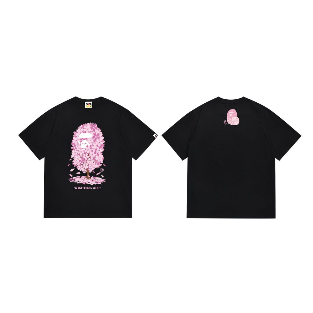 BAPE Pink Graphic Short-Sleeve T-Shirt — front