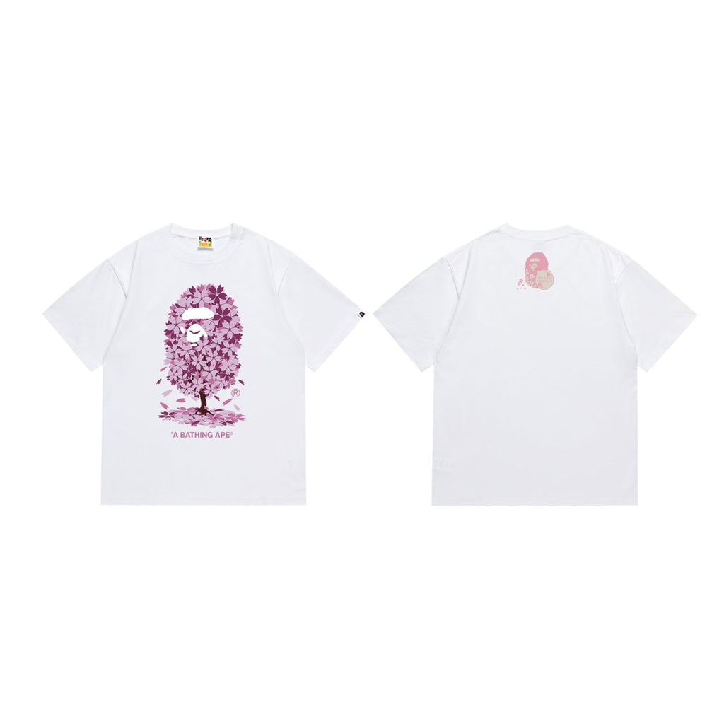 BAPE Pink Graphic Short-Sleeve T-Shirt — front