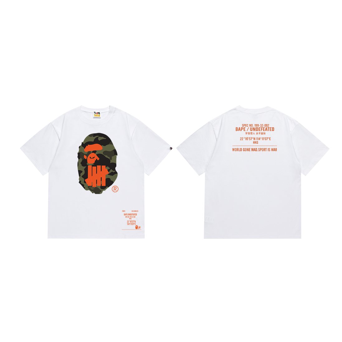 BAPE Camo Front and Back Graphic T-Shirt — front