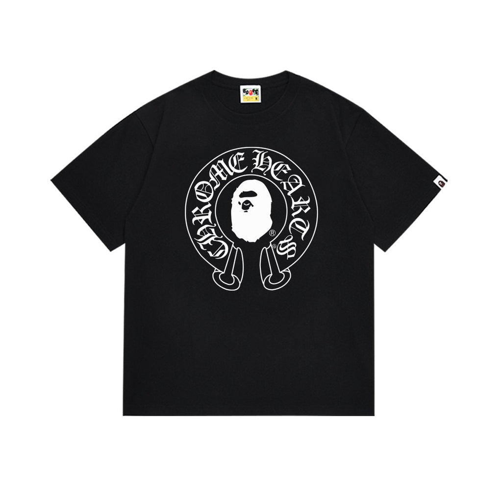 BAPE Ape & Flower Graphic Short-Sleeve T-Shirt — front
