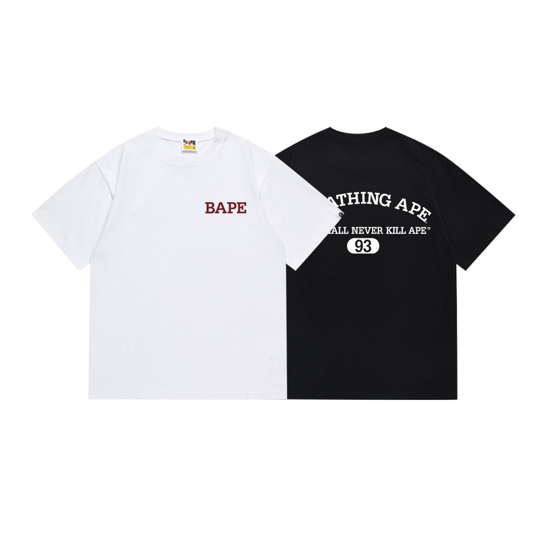 BAPE Chest and Back Graphic Short-Sleeve T-Shirt — comparison