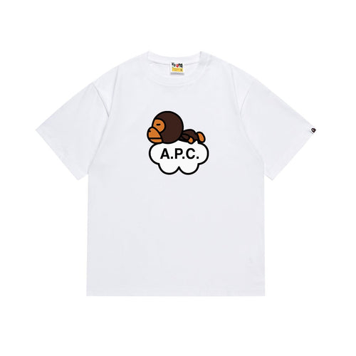 BAPE Ape Cloud Graphic Short-Sleeve T-Shirt — front