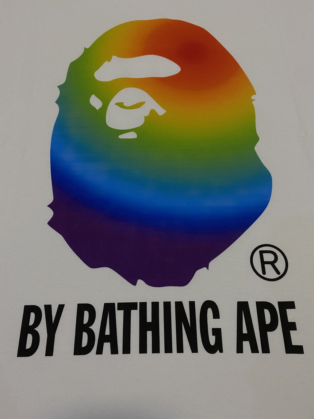 BAPE Rainbow Ape Head Graphic T-Shirt — detail