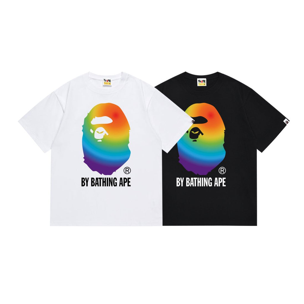 BAPE Rainbow Ape Head Graphic T-Shirt — comparison