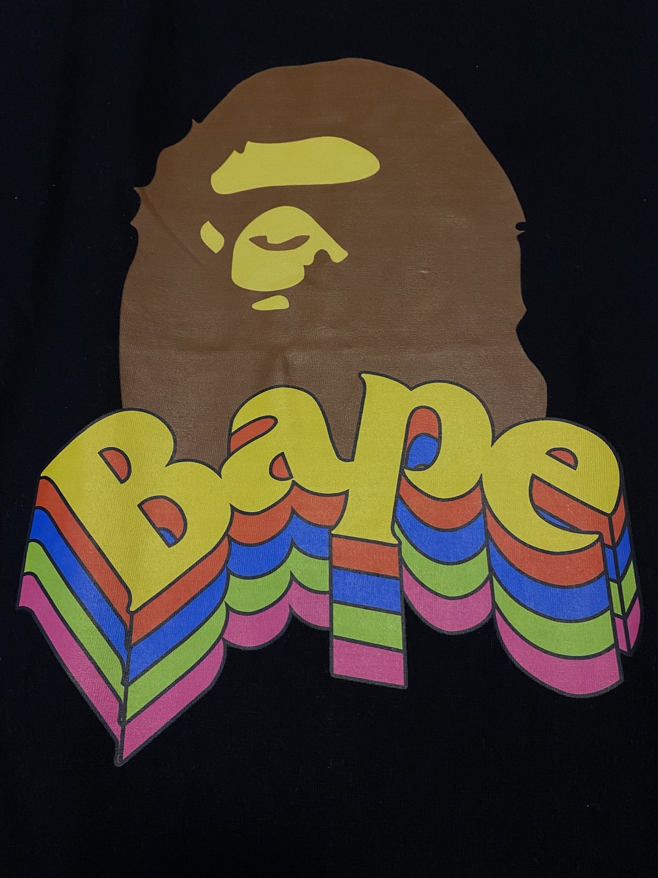 BAPE Ape Rainbow Graphic T-Shirt — detail