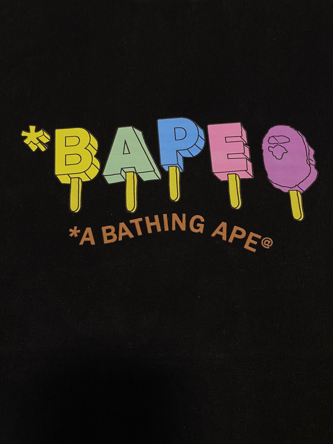 BAPE Popsicle Ape Head Graphic T-Shirt — detail