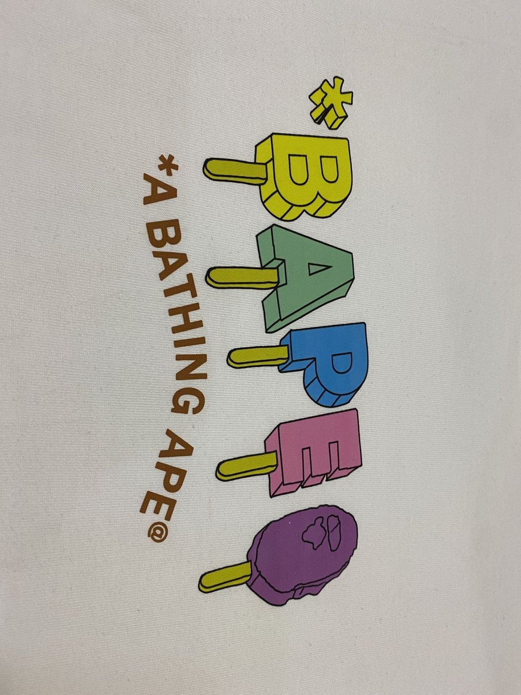 BAPE Popsicle Ape Head Graphic T-Shirt — detail