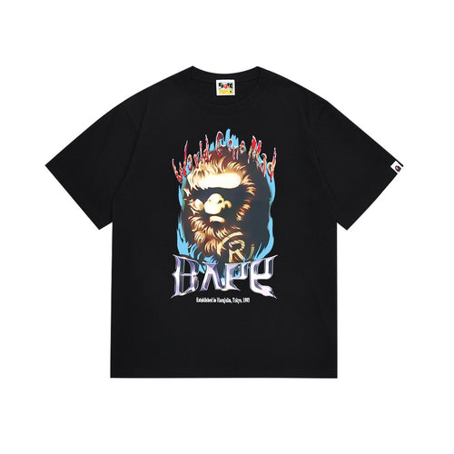 BAPE Flaming Ape Graphic T-Shirt — front