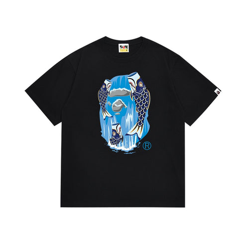 BAPE Fish Waterfall Graphic Short-Sleeve T-Shirt — front