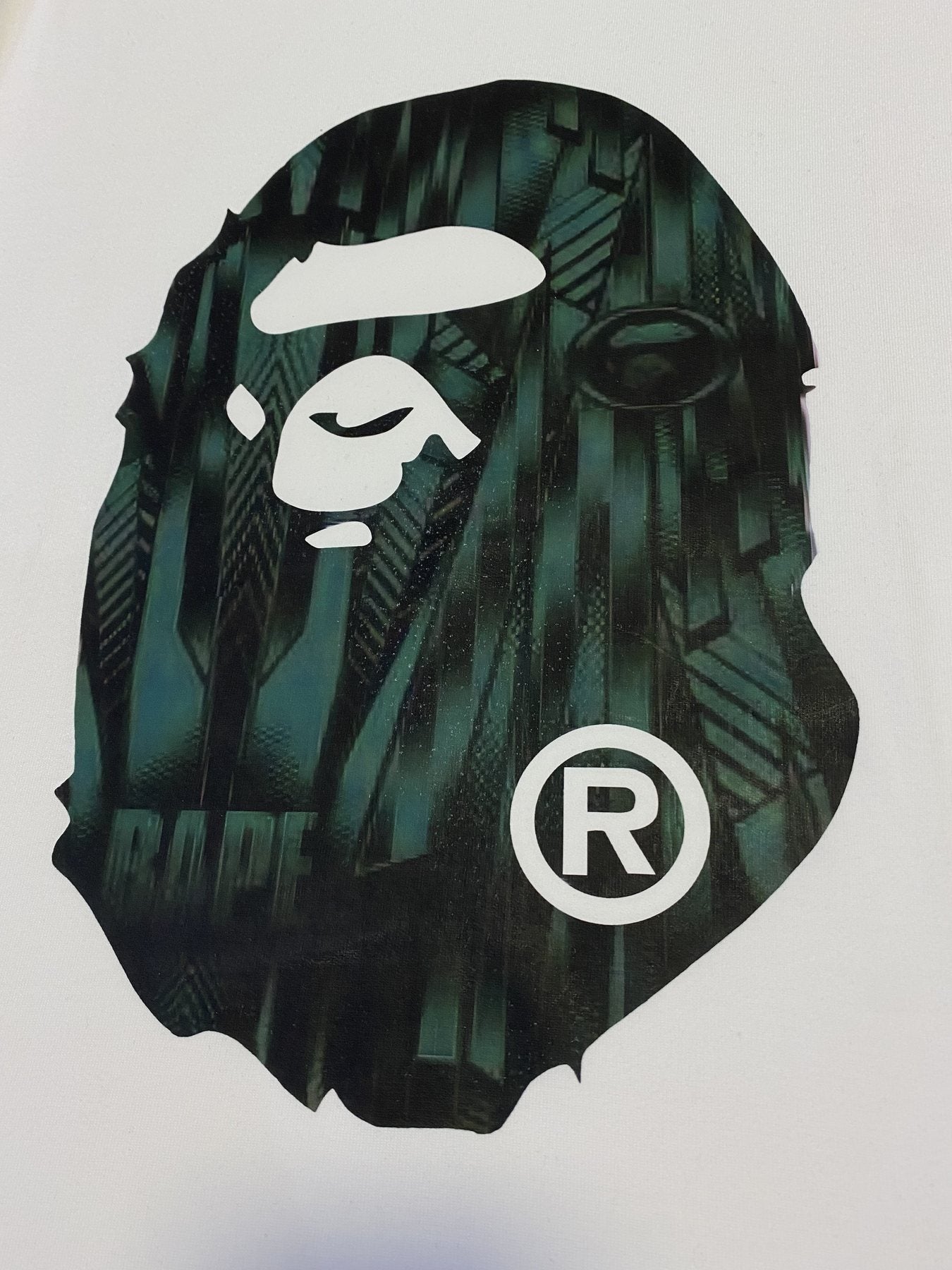 BAPE Ape Head Graphic Short-Sleeve T-Shirt — fabric_closeup
