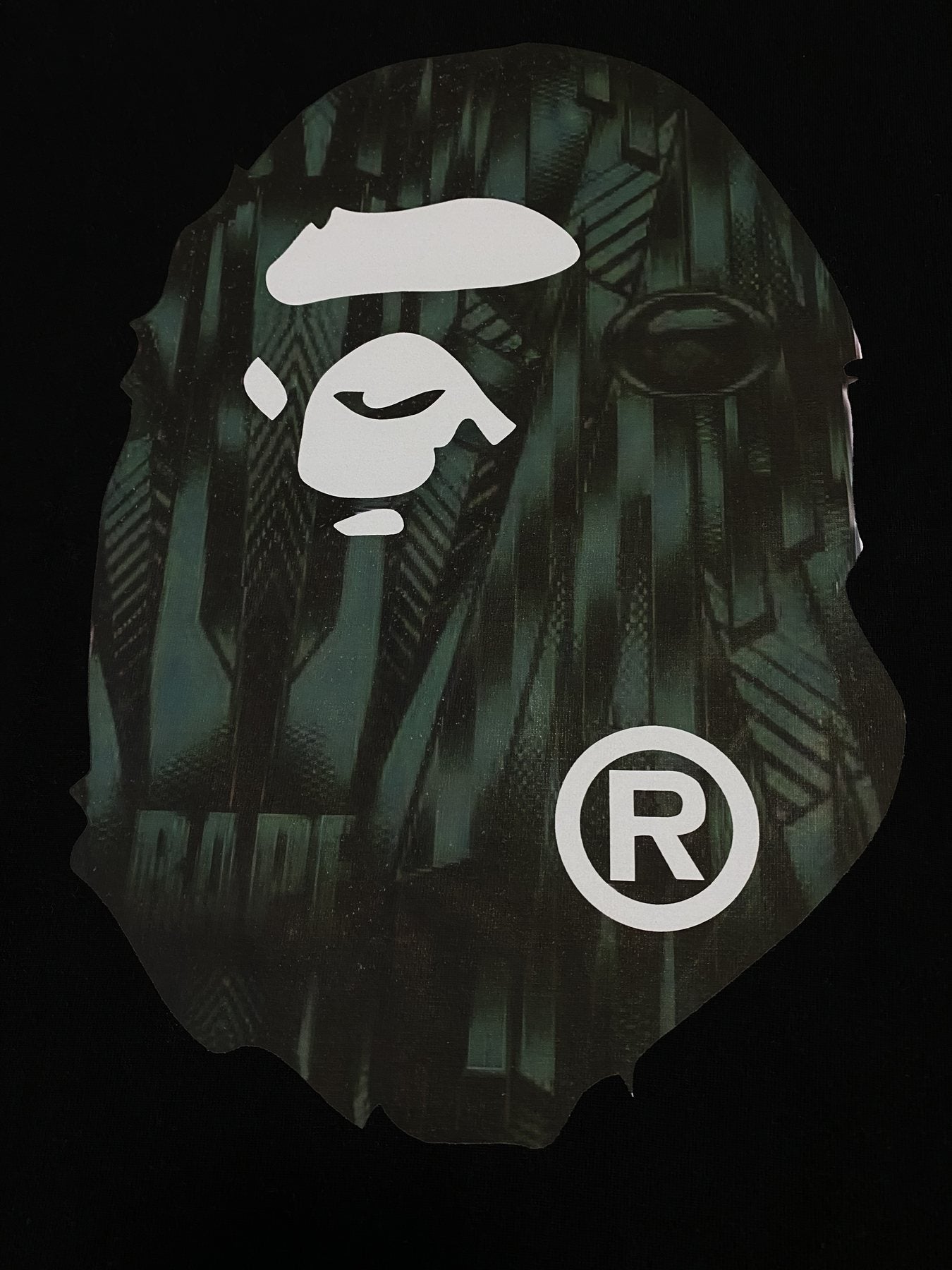 BAPE Ape Head Graphic Short-Sleeve T-Shirt — fabric_closeup