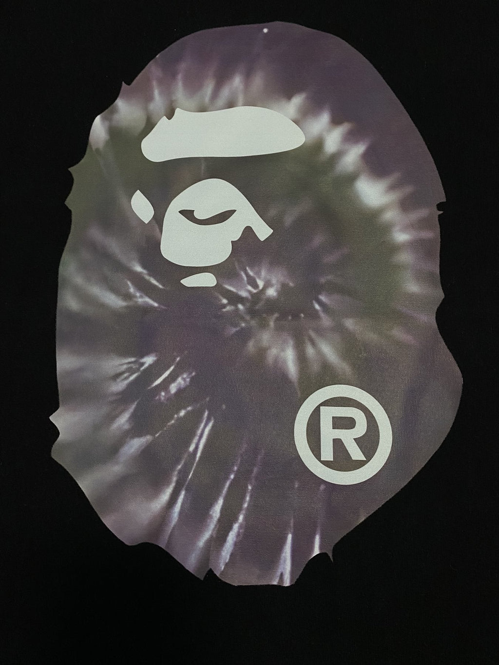 BAPE Tie-Dye Front and Back Graphic Short-Sleeve T-Shirt — detail