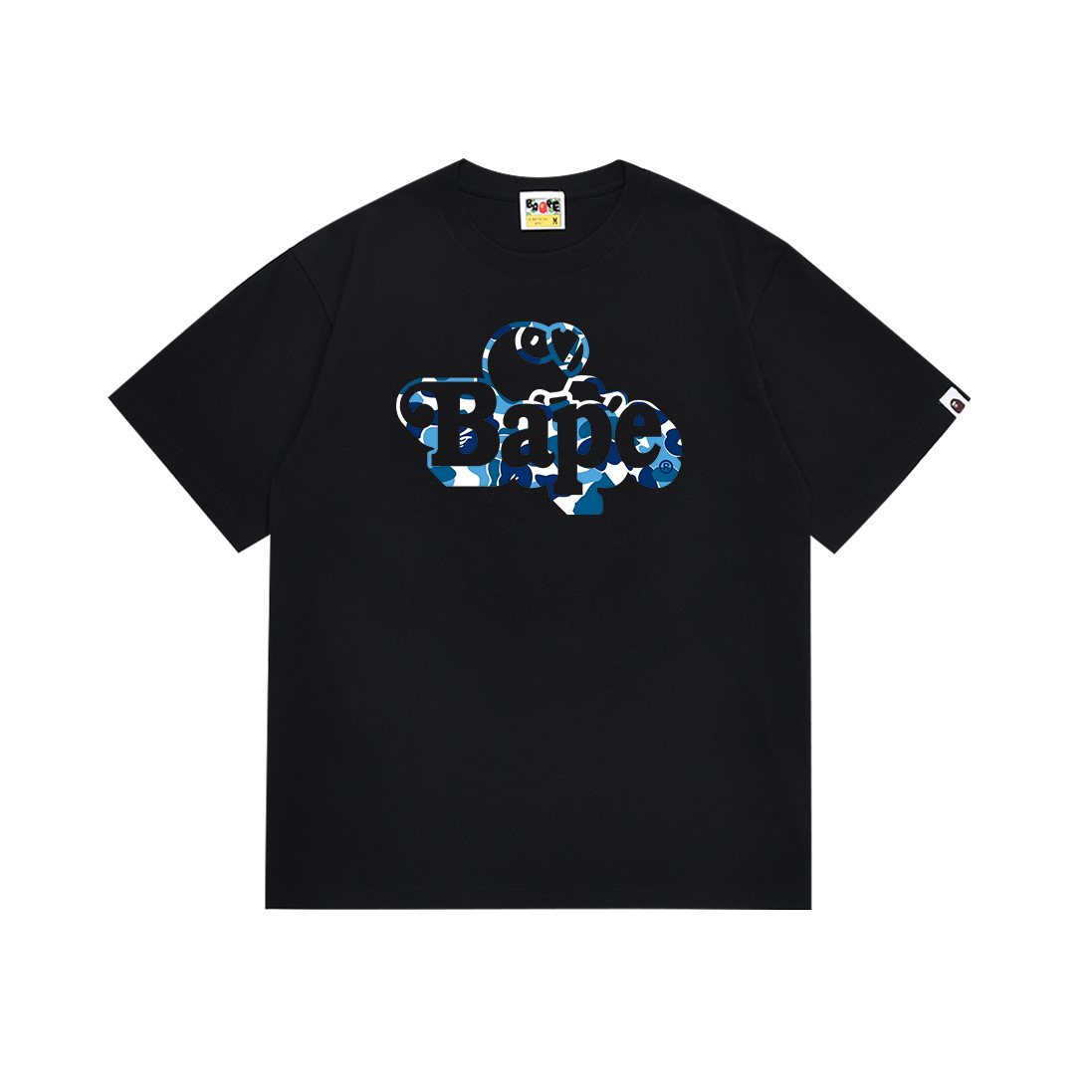 BAPE Blue Camo Graphic T-Shirt — front