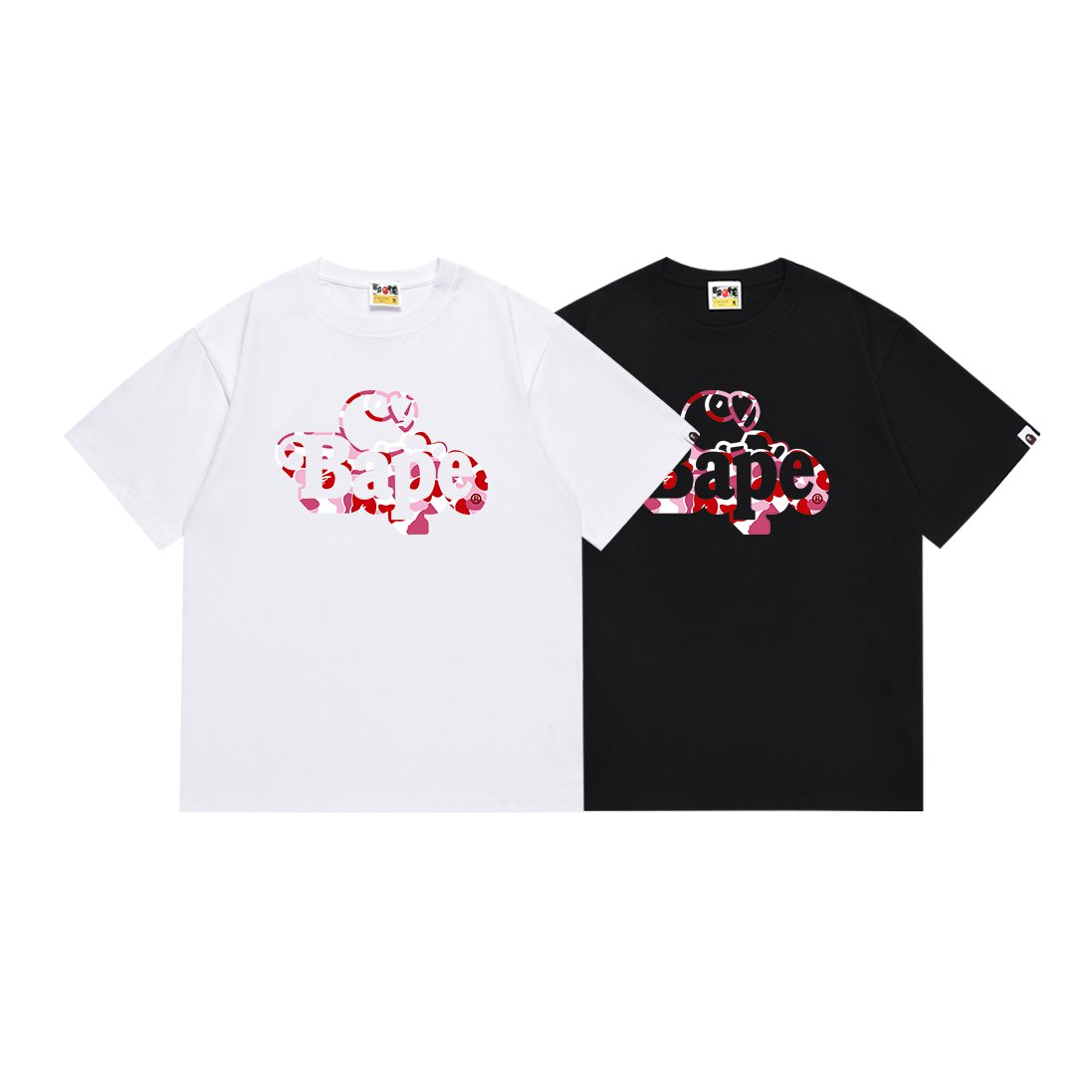 BAPE Pink Camo Graphic Short-Sleeve T-Shirt — comparison