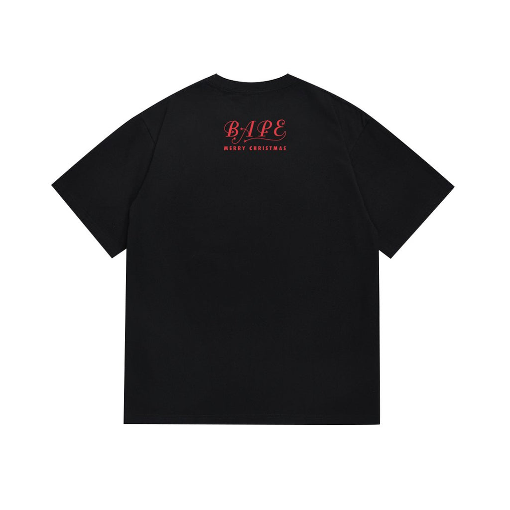 BAPE Merry Christmas Ape Head Graphic T-Shirt — back