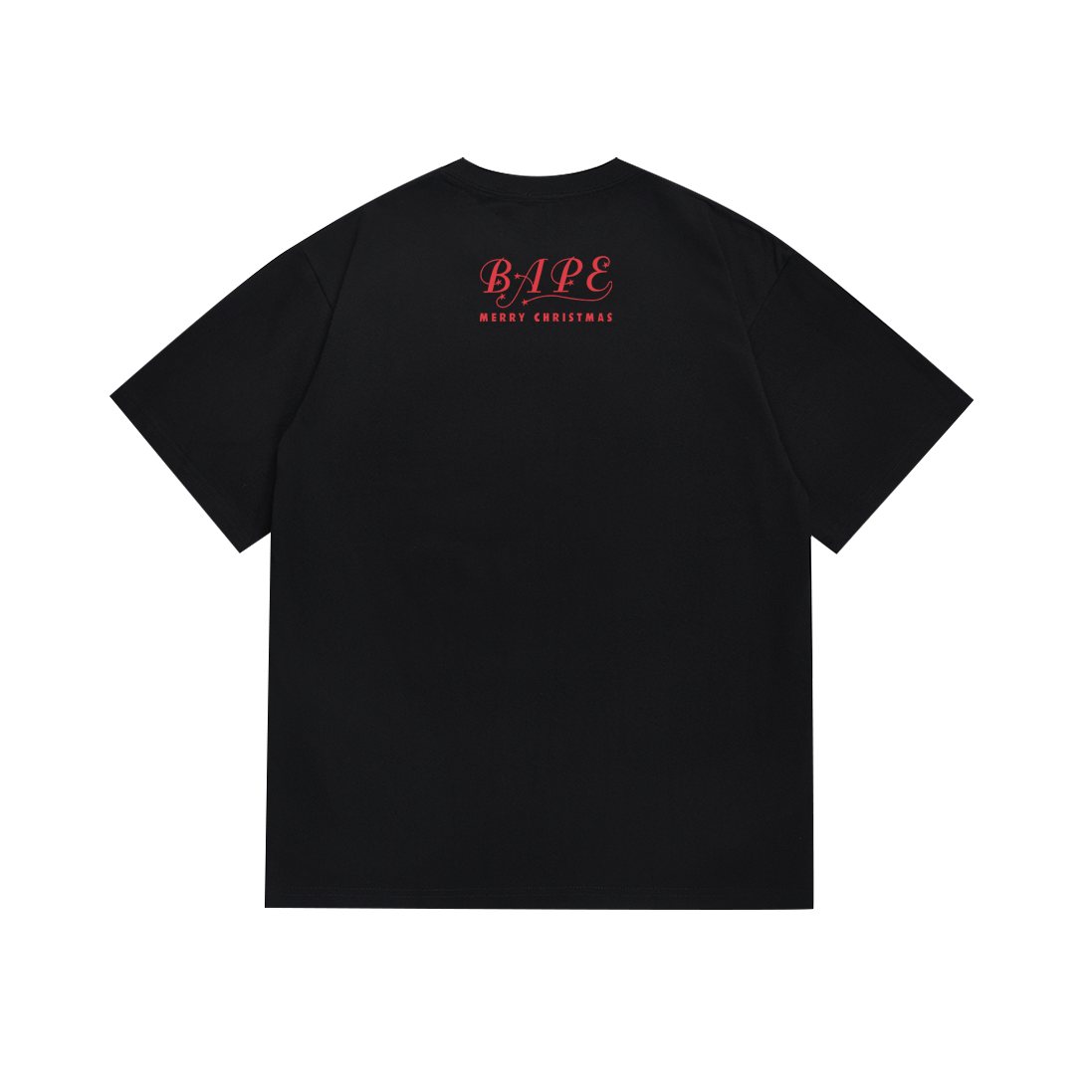 BAPE Merry Christmas Ape Head Graphic T-Shirt — back