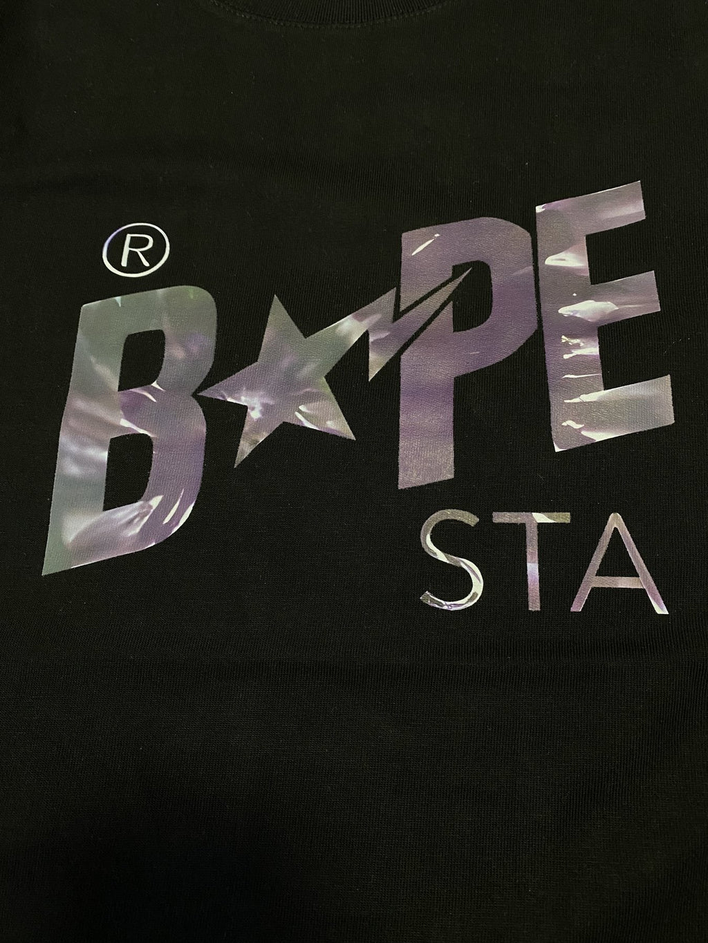 BAPE Star Lightning Graphic T-Shirt — detail