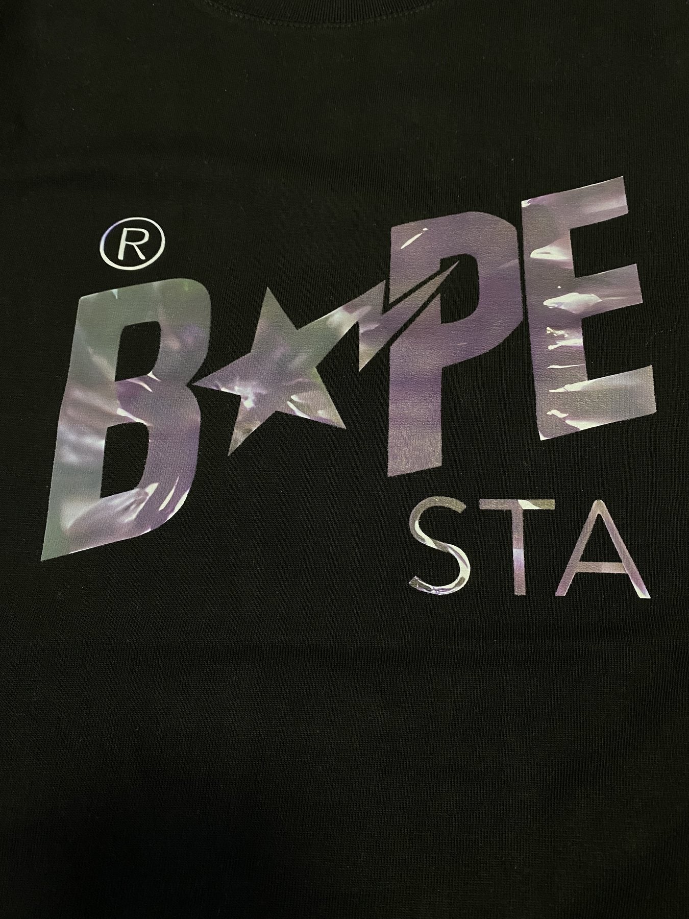 BAPE Star Lightning Graphic T-Shirt — detail