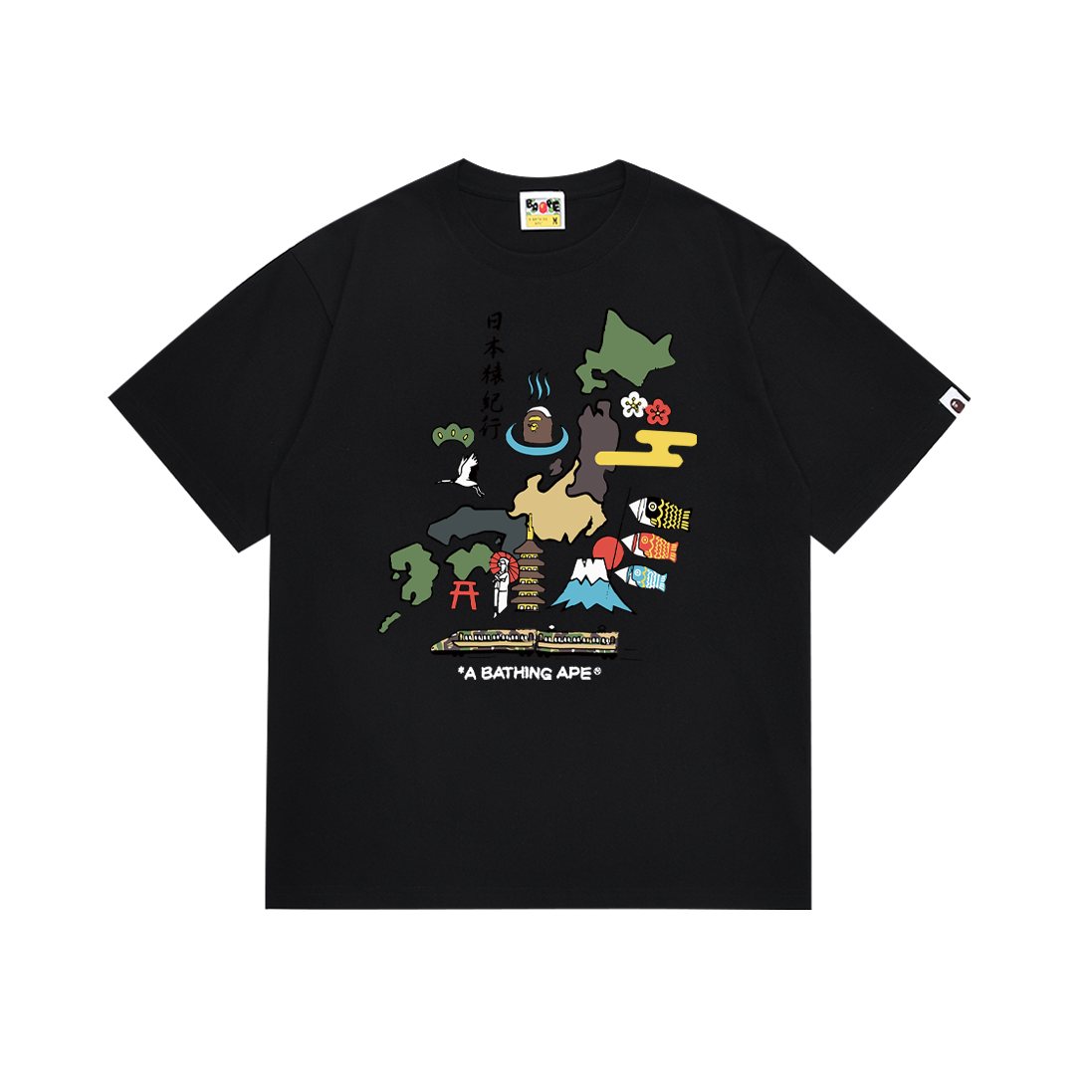 BAPE Japan Map Graphic T-Shirt — front