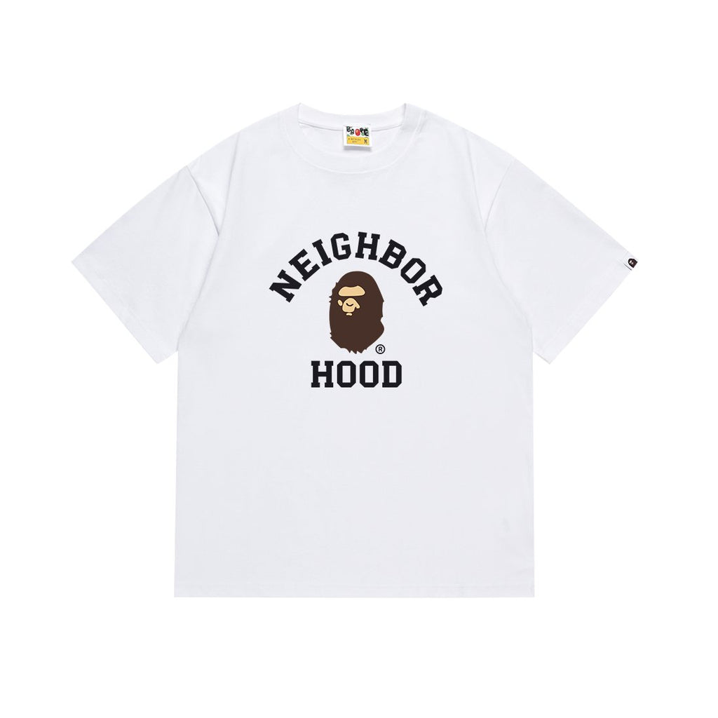 BAPE Neighborhood Hood Ape Head Graphic T-Shirt — hero