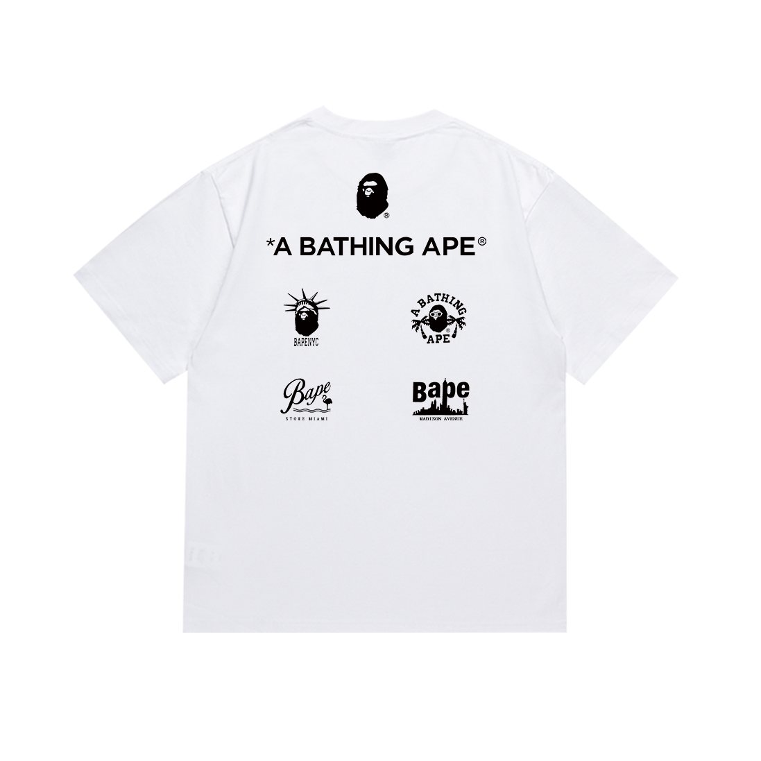 BAPE Front & Back Graphic T-Shirt — back