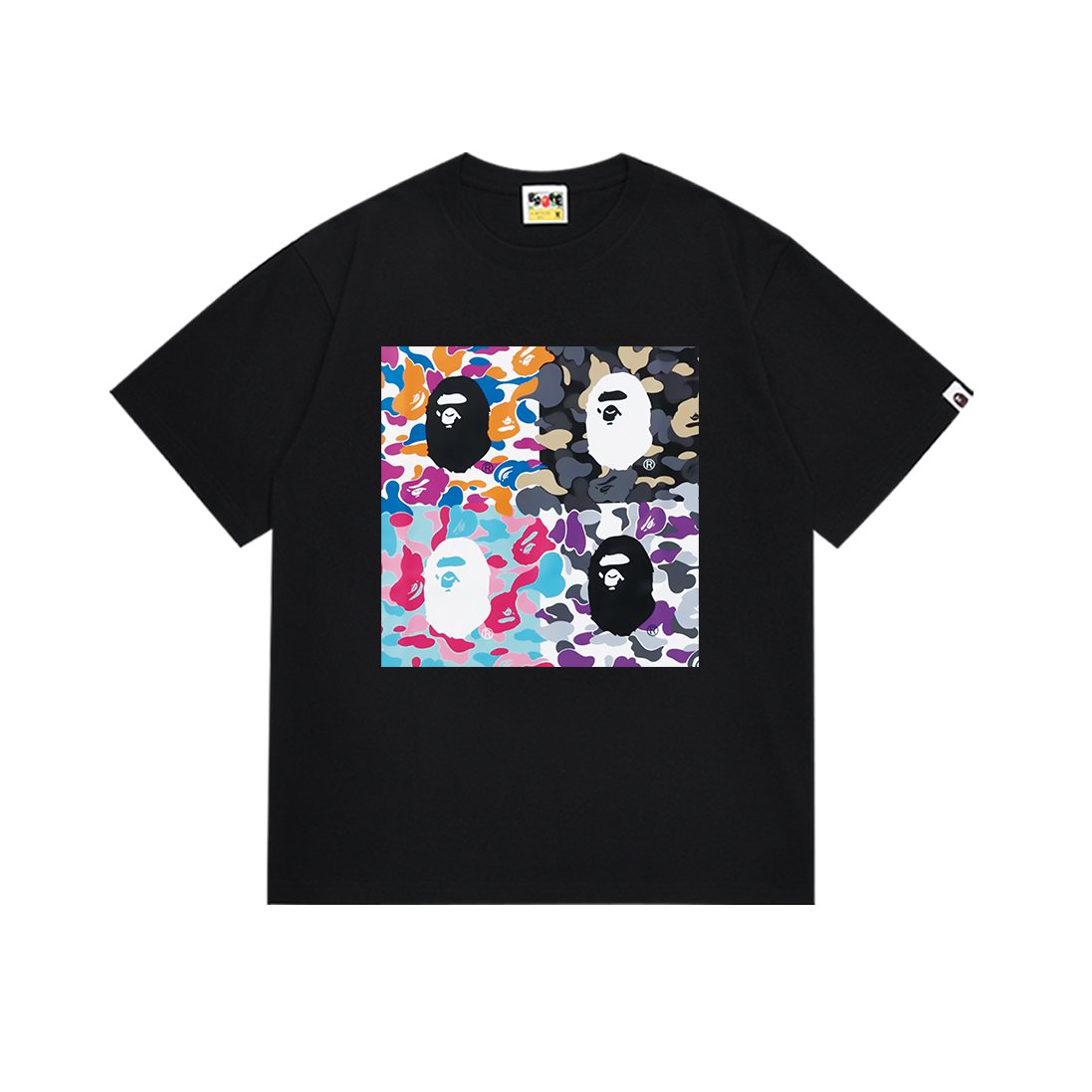 BAPE Front & Back Graphic T-Shirt — front