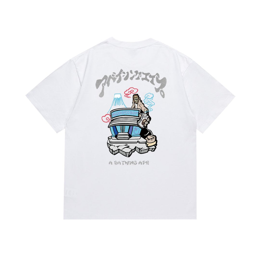 BAPE Chest and Back Graphic Short-Sleeve T-Shirt — back
