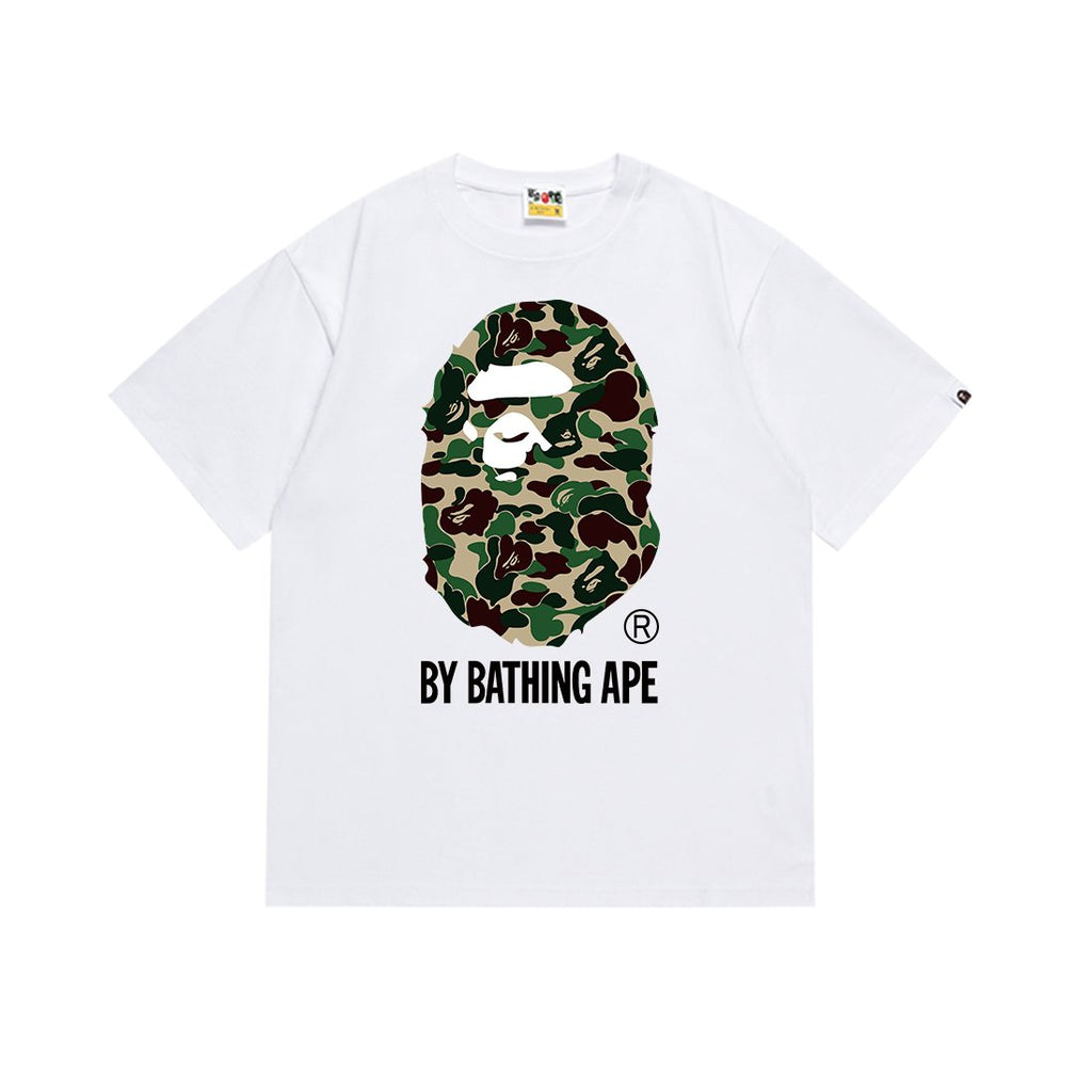 BAPE Green Camo Ape Head Graphic T-Shirt — hero