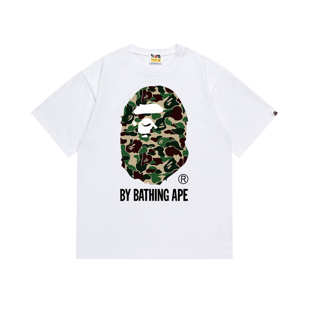 BAPE Green Camo Ape Head Graphic T-Shirt — hero