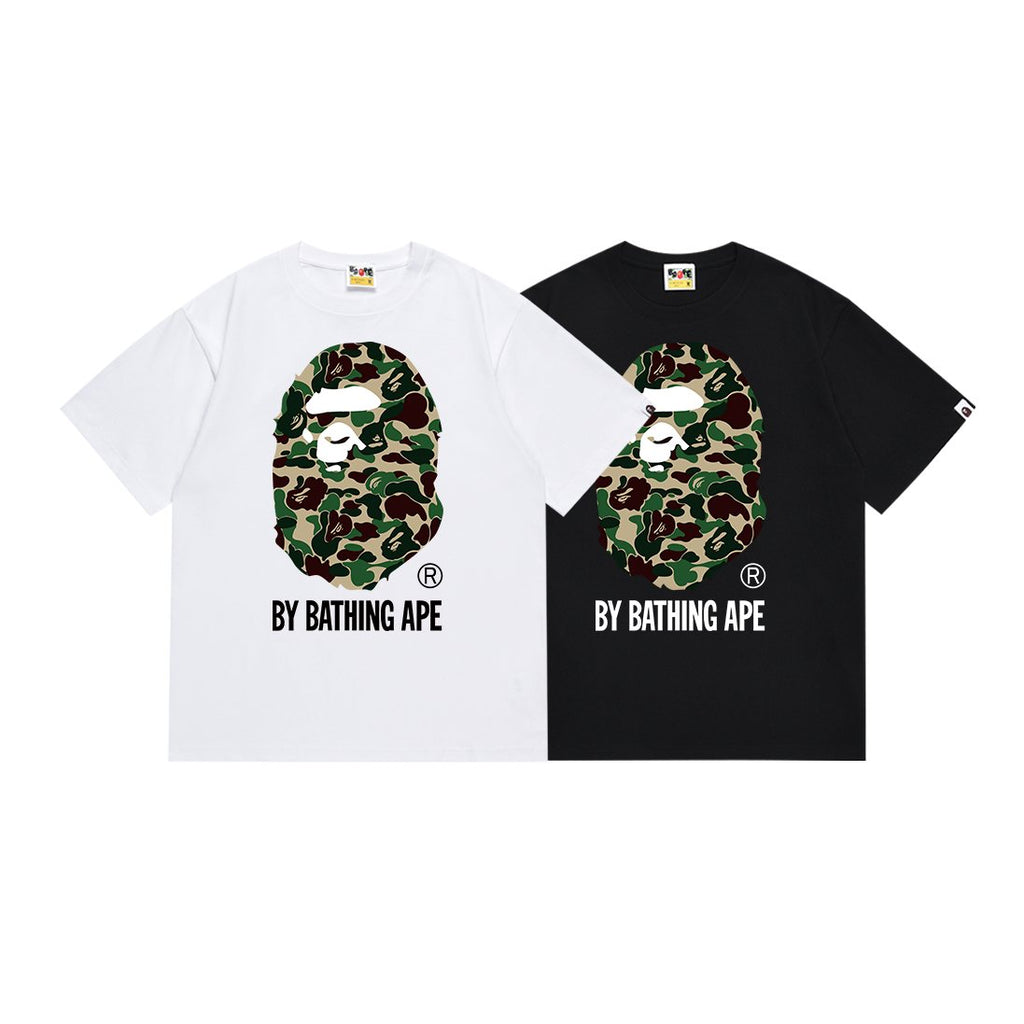 BAPE Green Camo Ape Head Graphic T-Shirt — comparison