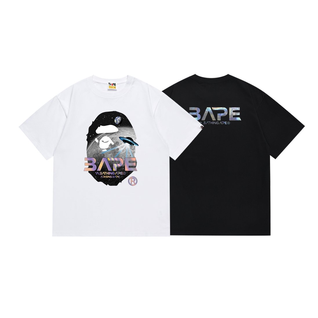BAPE Space Ape Graphic Short-Sleeve T-Shirt — comparison