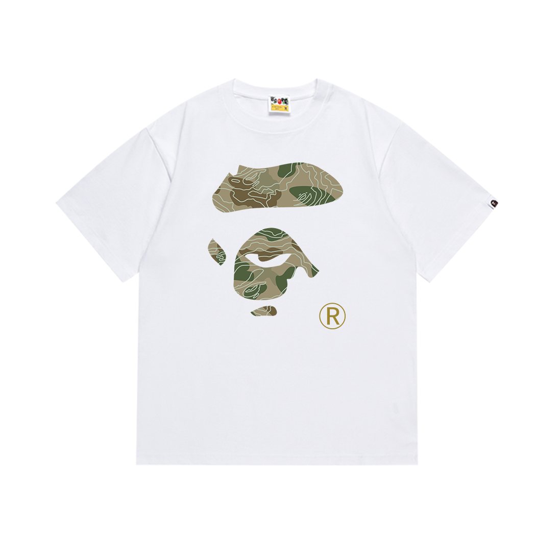 BAPE Camo Ape Face Graphic T-Shirt — hero