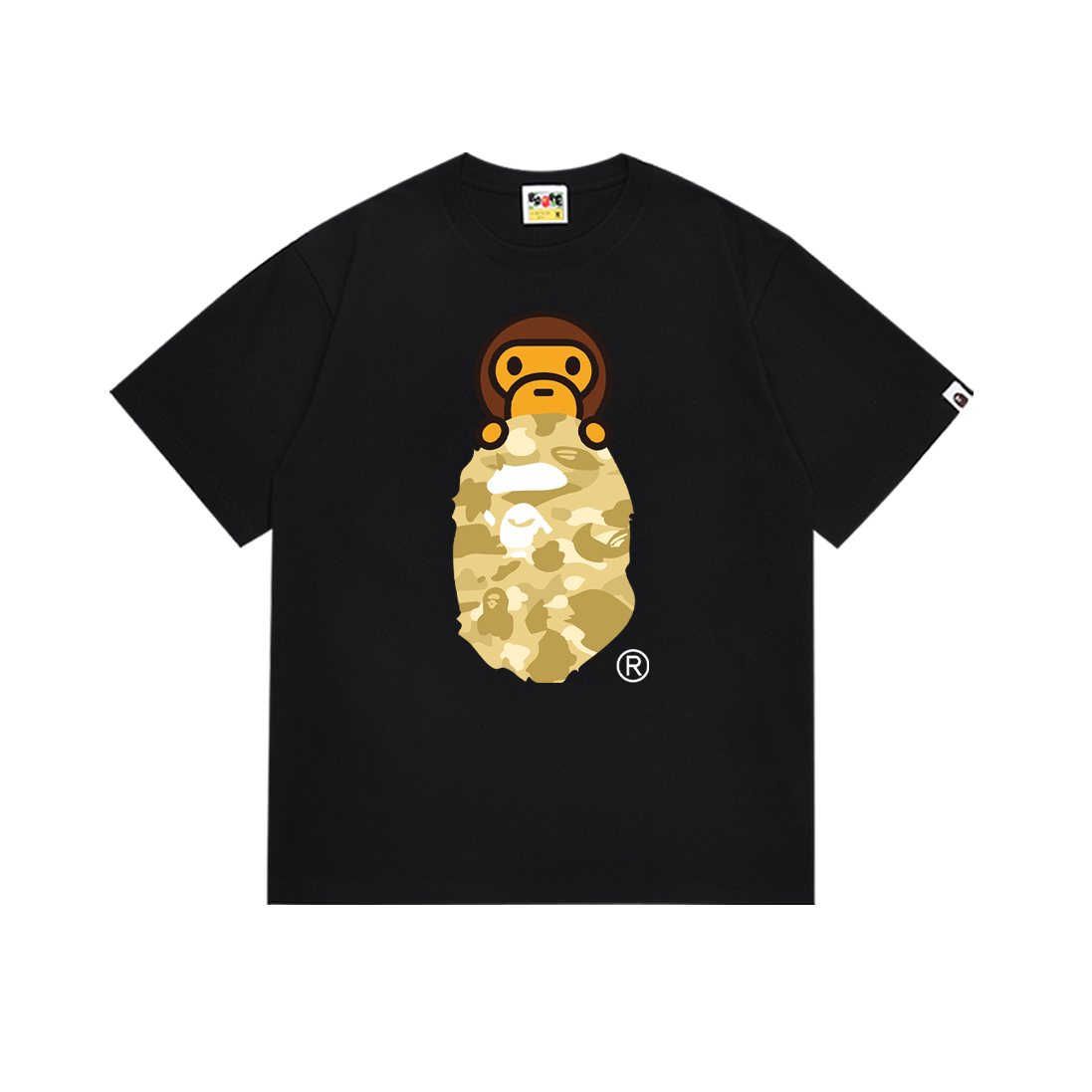 BAPE Camo Ape-Head Graphic T-Shirt — front