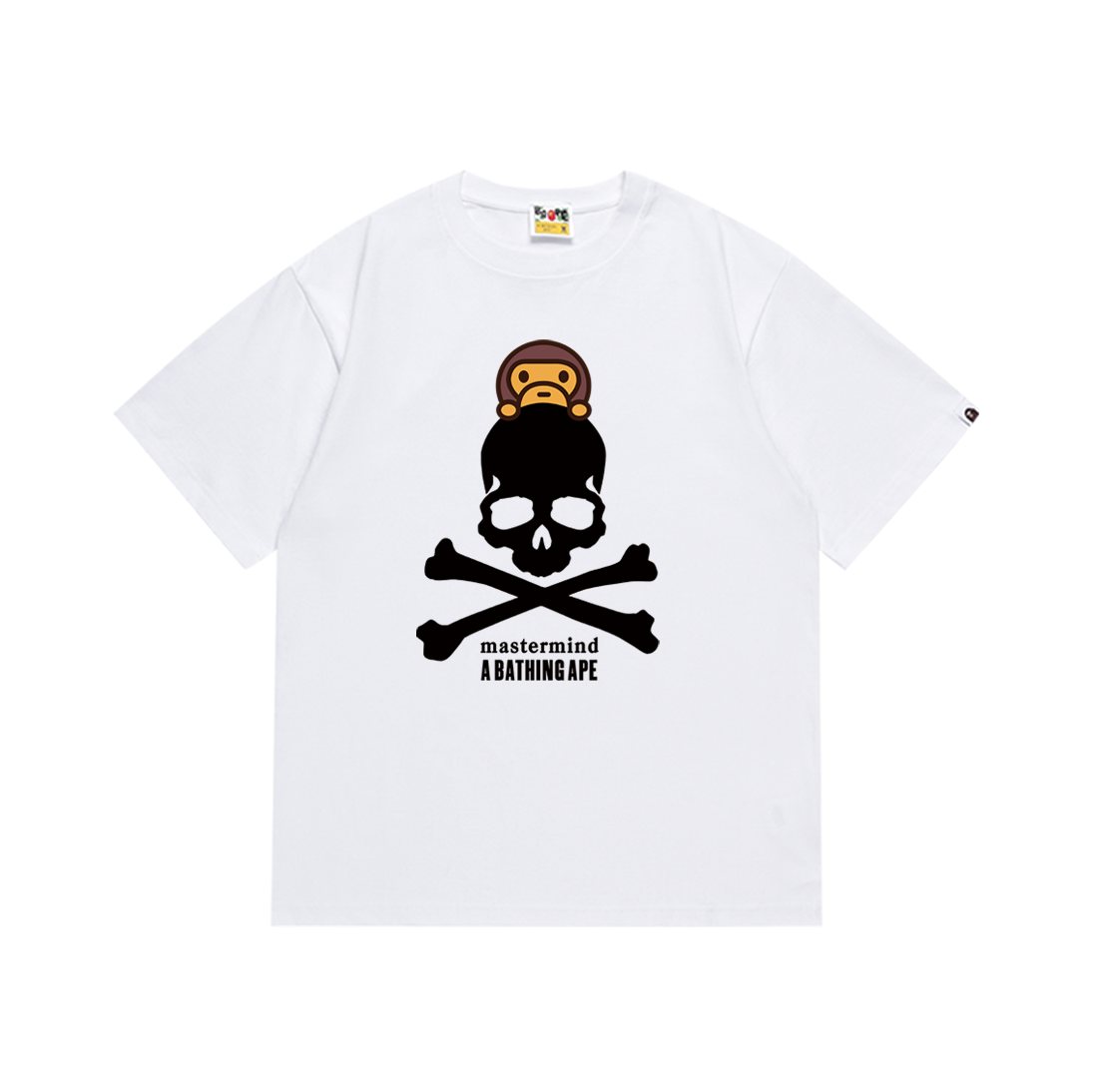BAPE Skull Crossbones Graphic T-Shirt — front