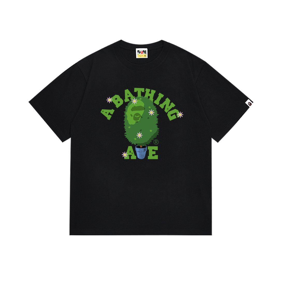 BAPE Green Camo Face Graphic T-Shirt — hero
