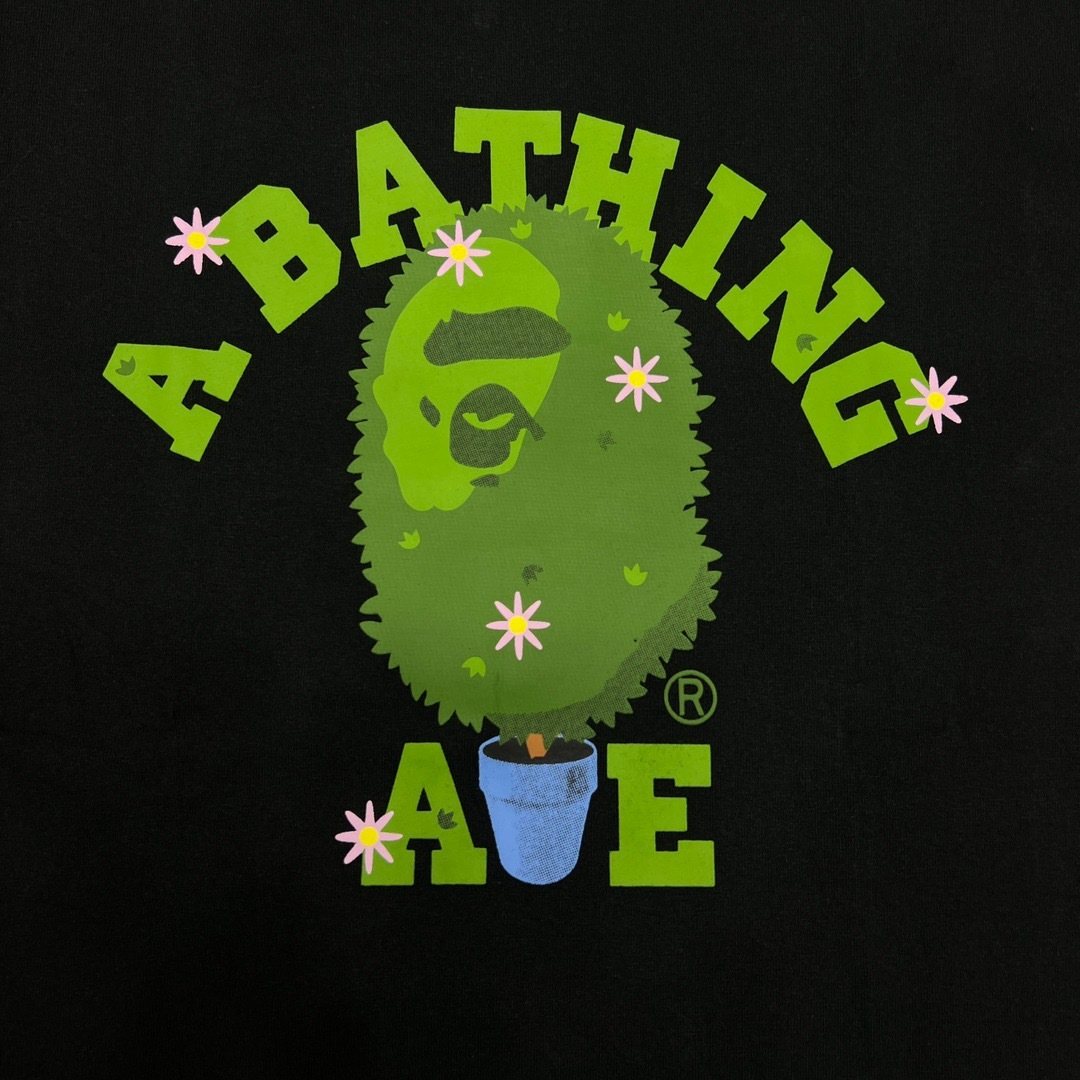 BAPE Green Camo Face Graphic T-Shirt — detail