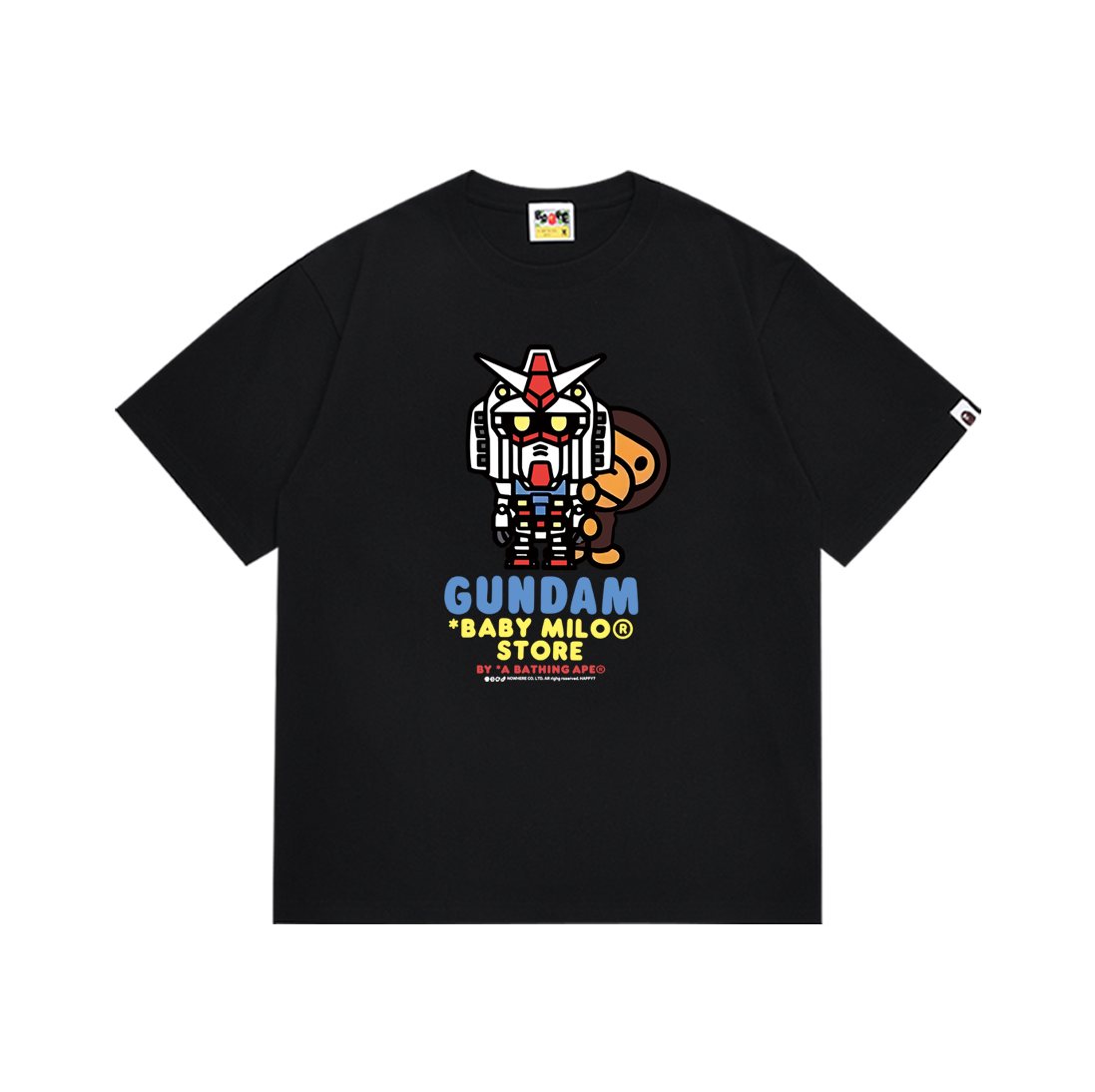 BAPE Gundam Baby Milo Graphic T-Shirt — front