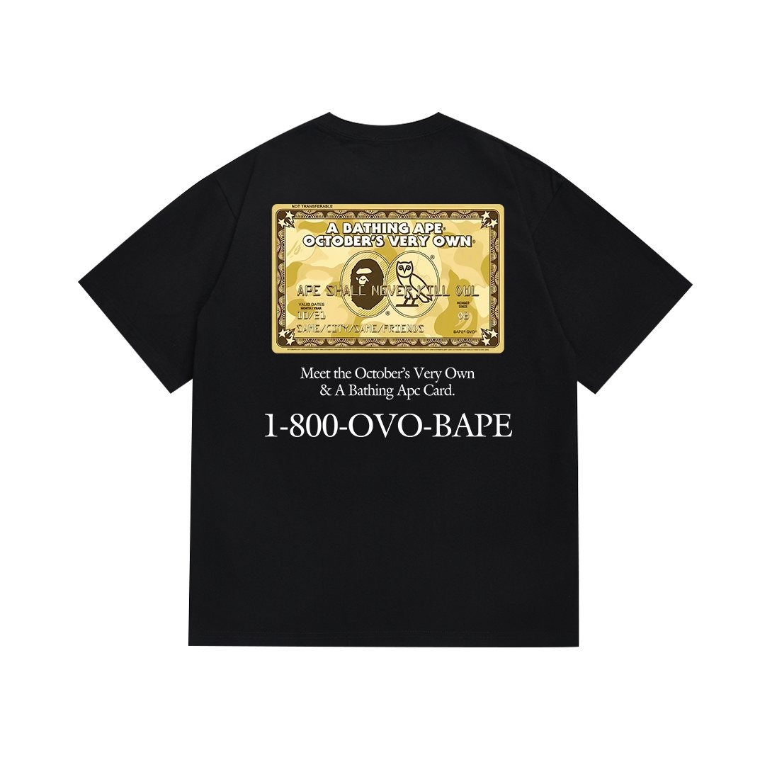 BAPE Gold Bill Graphic Short-Sleeve T-Shirt — back