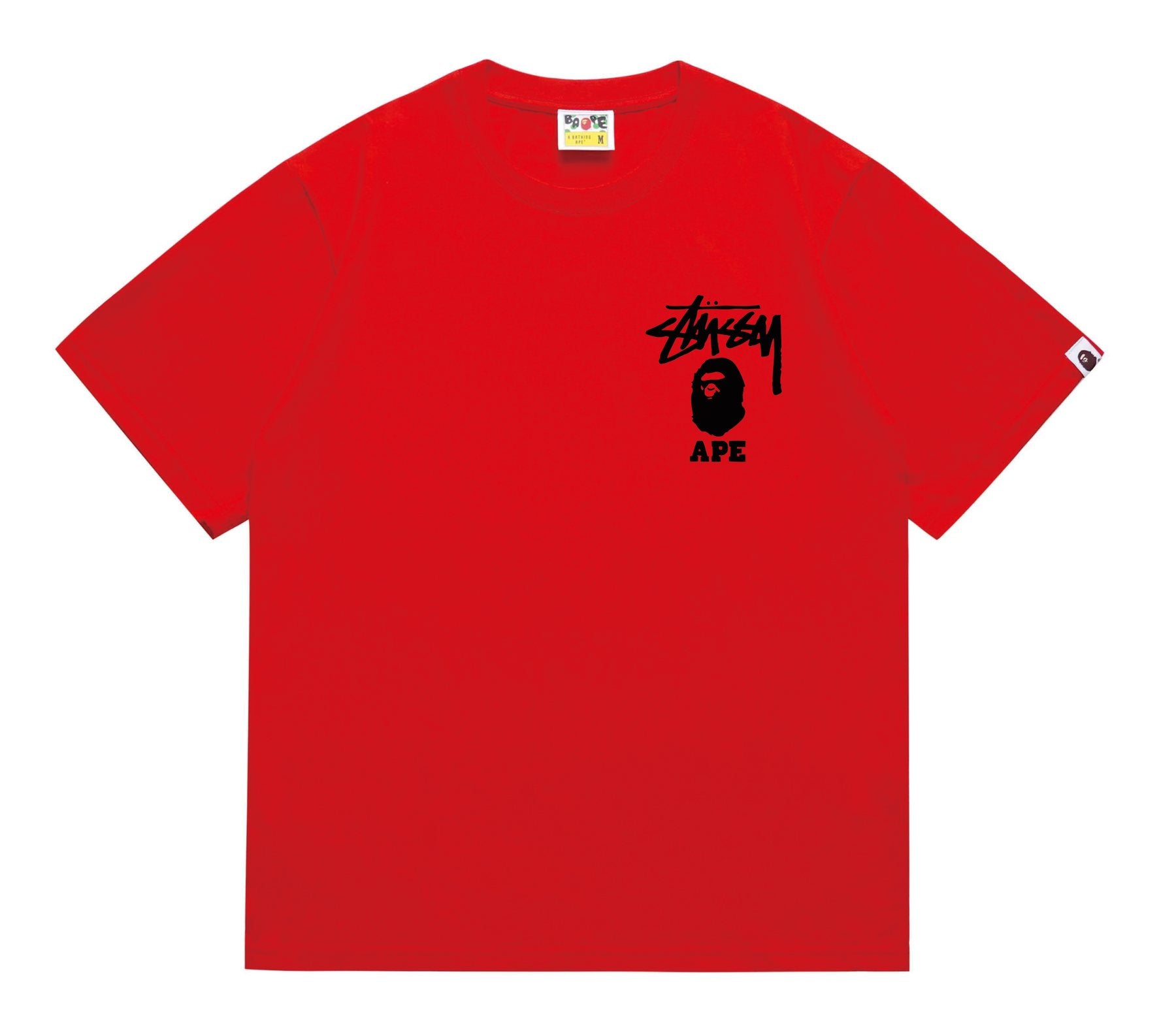 BAPE Stussy Graphic Short-Sleeve T-Shirt — front