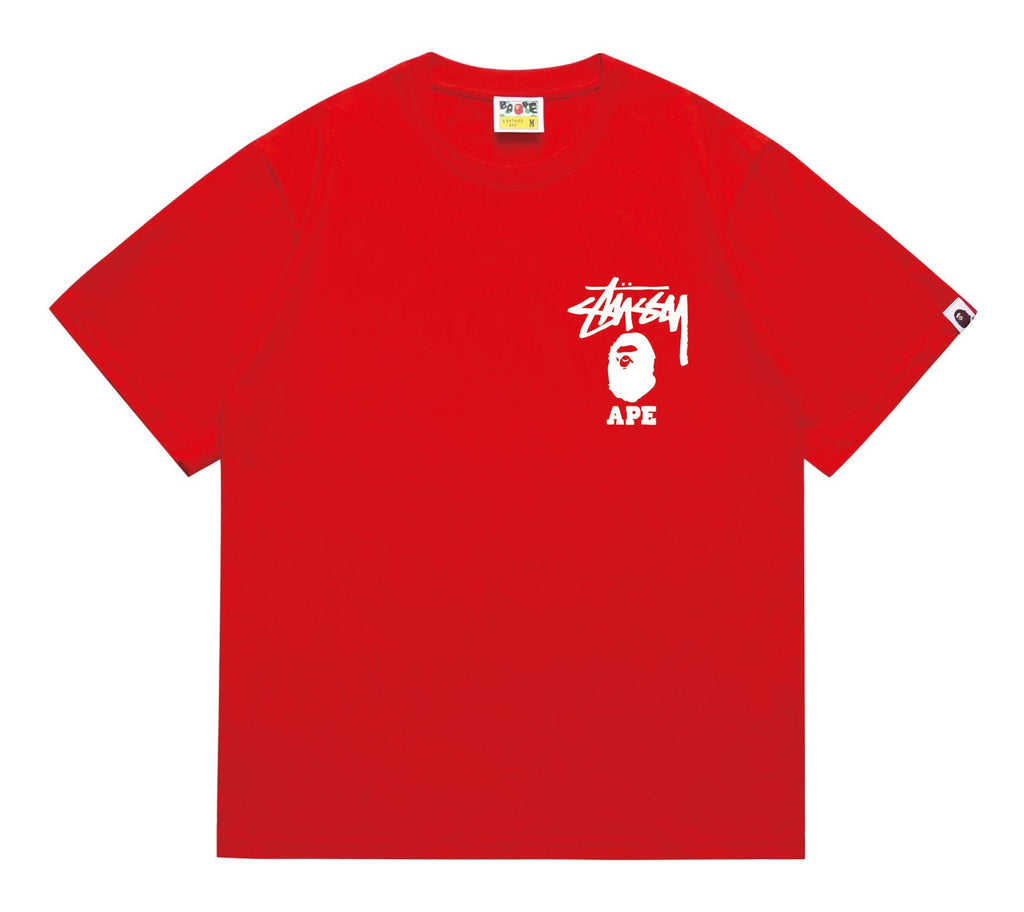 BAPE Stussy Graphic Short-Sleeve T-Shirt — front