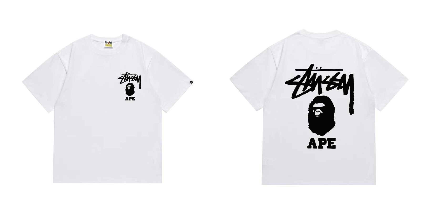 BAPE Stussy Graphic Short-Sleeve T-Shirt — comparison
