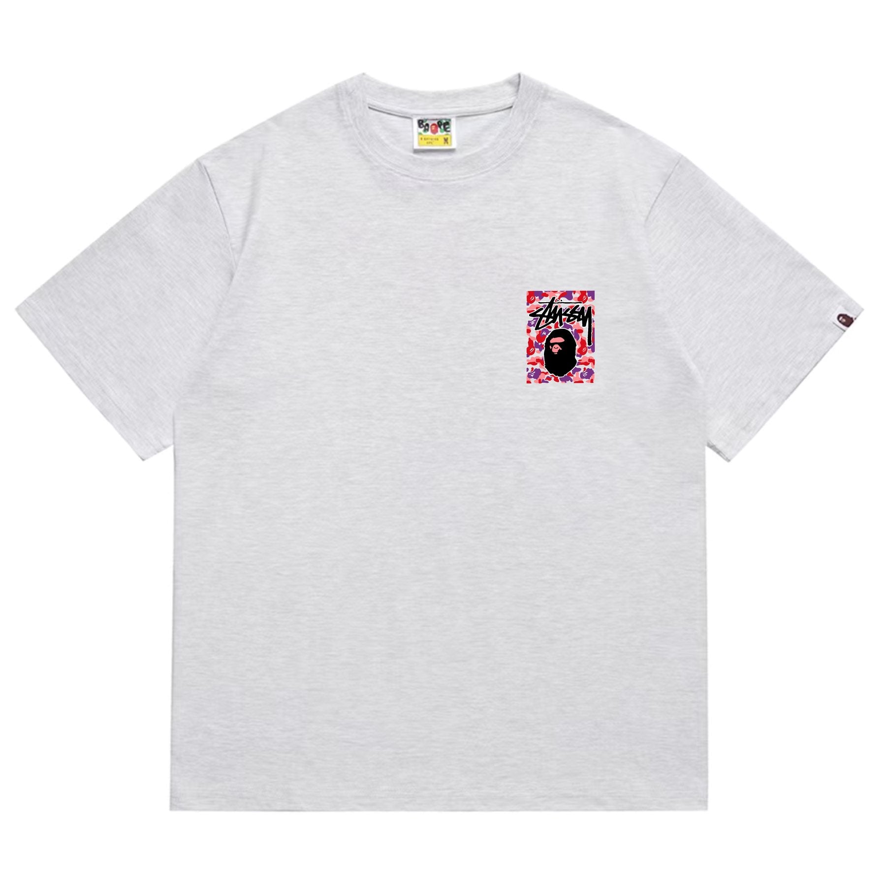 BAPE Warm Camo Black Ape Graphic T-Shirt — front